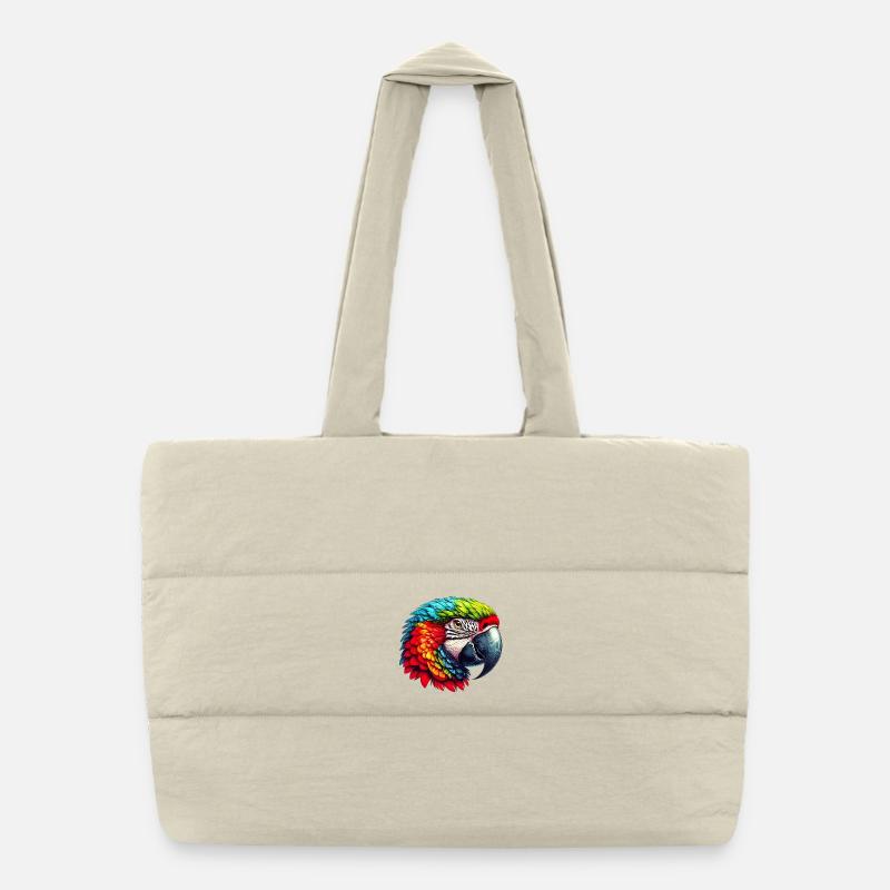 Parrot Puffer Shopping Bag
