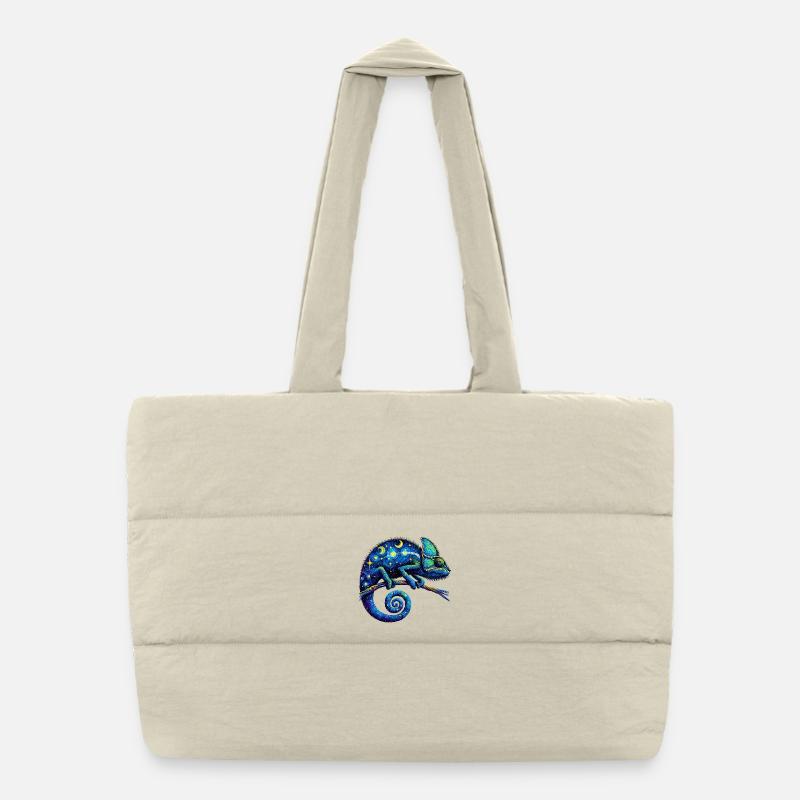 Chamäleon Puffer-Einkaufstasche