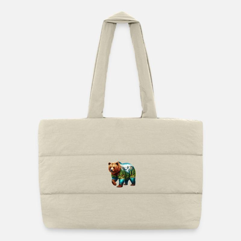 Bär Puffer-Einkaufstasche