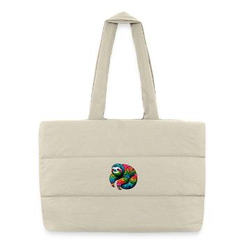 Sloth - Puffer Shopping Bag - natural - Front