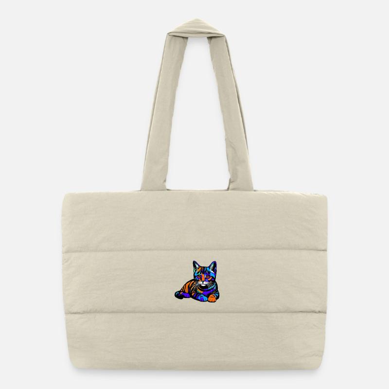 Chat Sac shopping matelassé