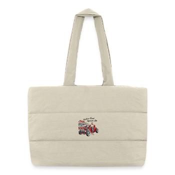 Hot Rod Fille Vintage - Sac shopping matelassé - blanc naturel - Devant