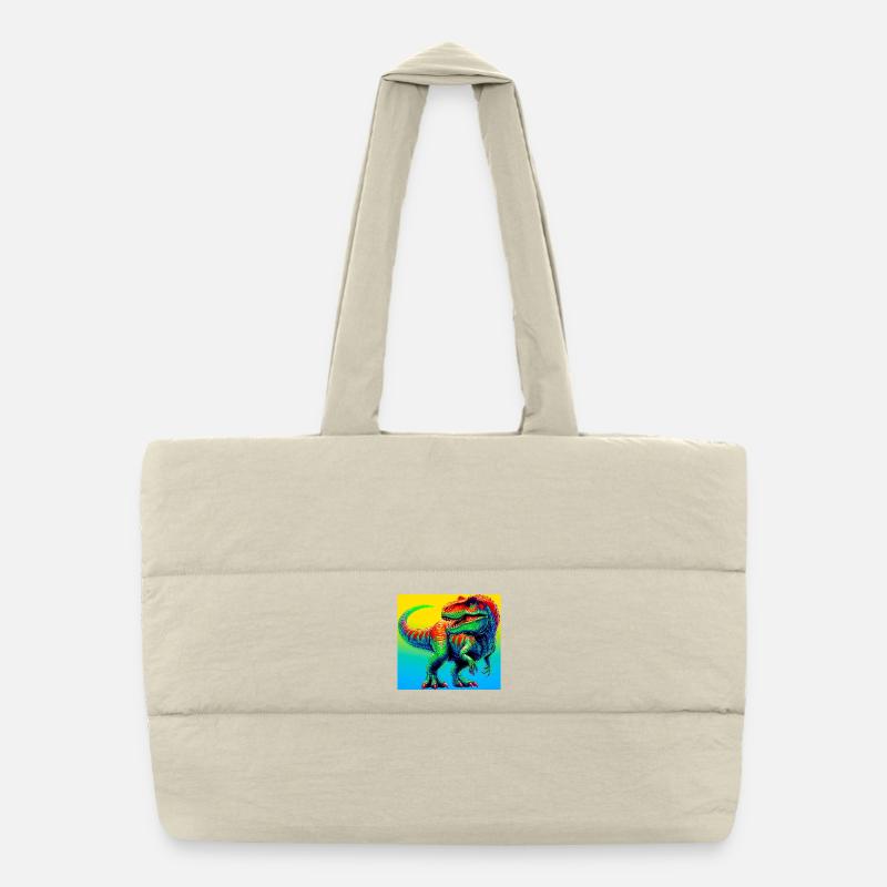 dinosaur Puffer Shopping Bag