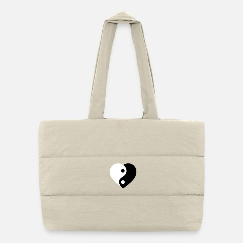Yin et Yang Love Version :) Sac shopping matelassé
