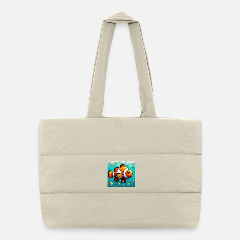 Clownfish Puffer Shopping Bag