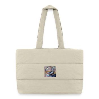 Sailing dream in the fog - Puffer Shopping Bag - natural - Front