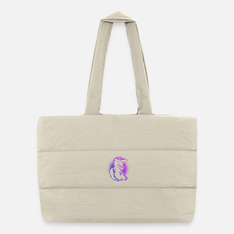 Characterful motocross design Puffer Shopping Bag
