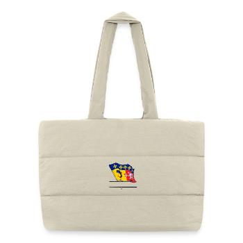 Rhône-Alpes Text space - Puffer Shopping Bag - natural - Front