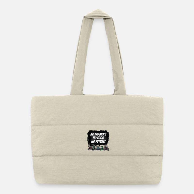Boerenprotest_tshirt_EN Puffer-Einkaufstasche
