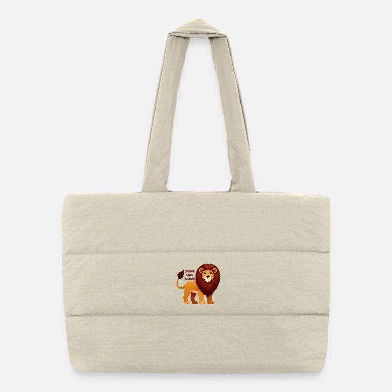 Le courageux Leo et Sunmane Sac shopping matelassé