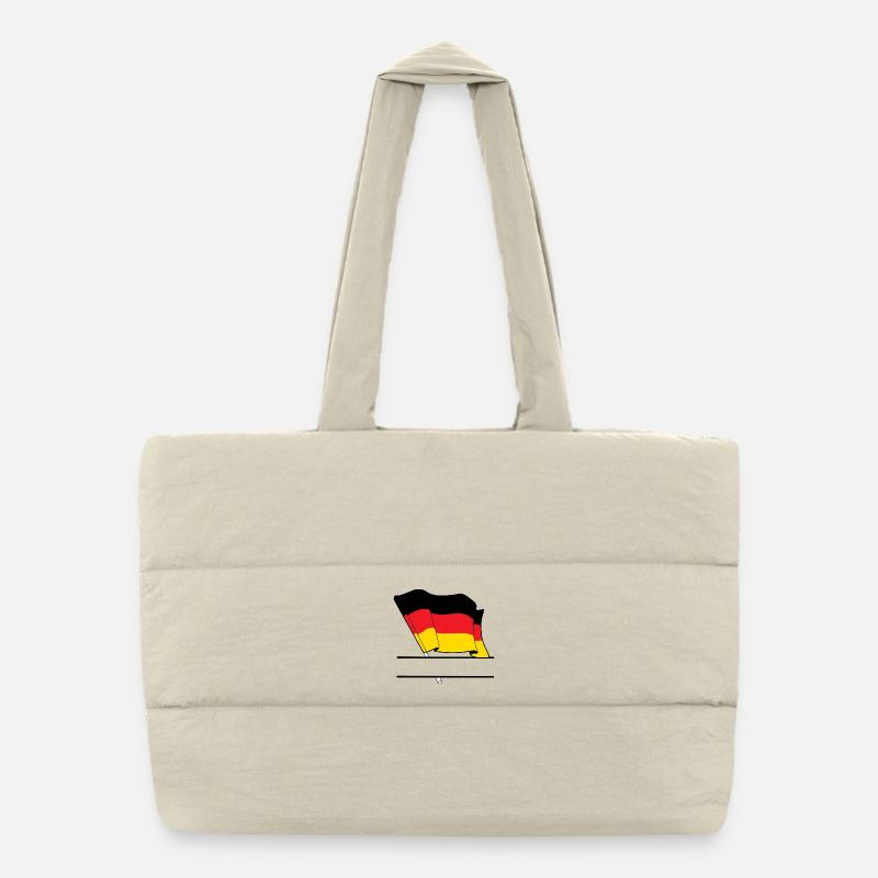 Drapeau allemand – Espace de nom Sac shopping matelassé