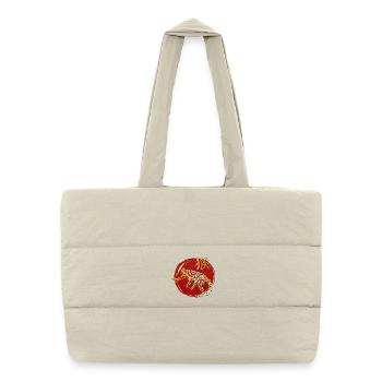 Monkey Chinese Zodiac Horoscope - Puffer Shopping Bag - natural - Front