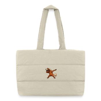 Cheval de dabing - Sac shopping matelassé - blanc naturel - Devant