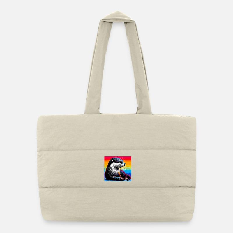 otter Puffer Shopping Bag