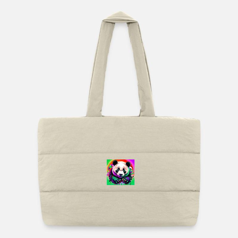 Panda Puffer-Einkaufstasche
