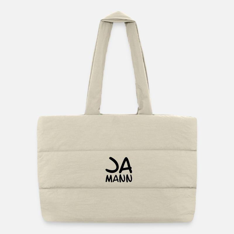 Ja Mann Puffer-Einkaufstasche