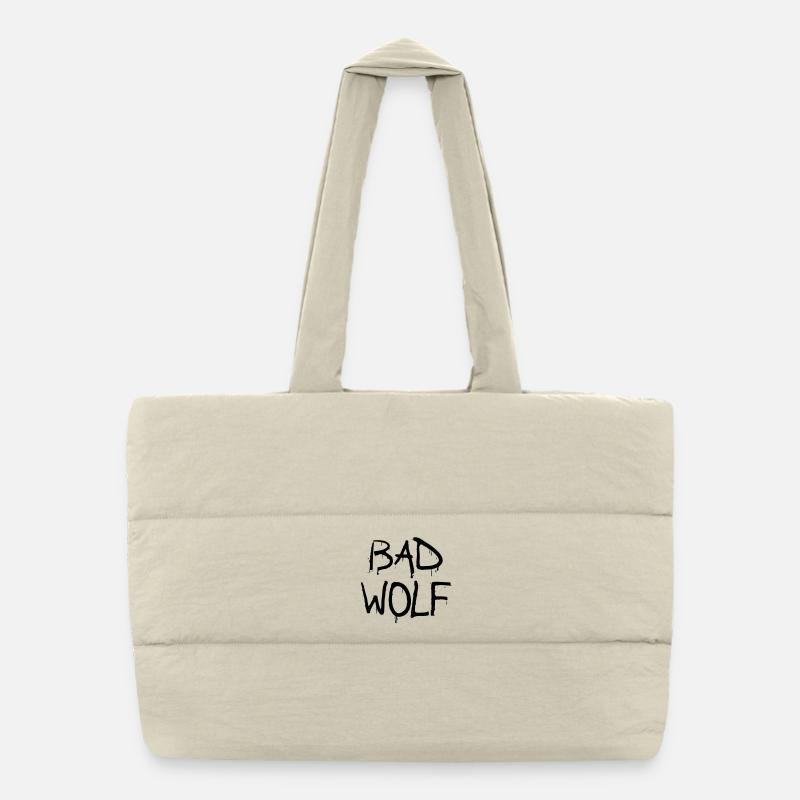 bad wolf Puffer-Einkaufstasche
