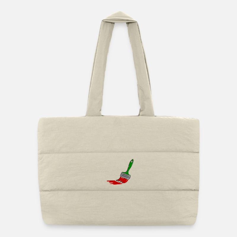 Pinceau de peintre Sac shopping matelassé