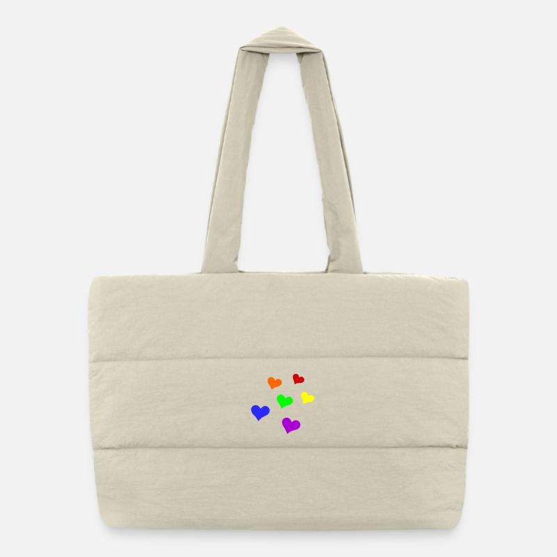 Cœurs LGBT Sac shopping matelassé