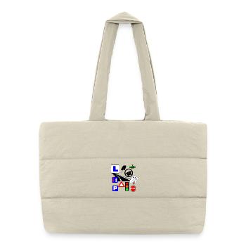 Leçons de circulation - Sac shopping matelassé - blanc naturel - Devant