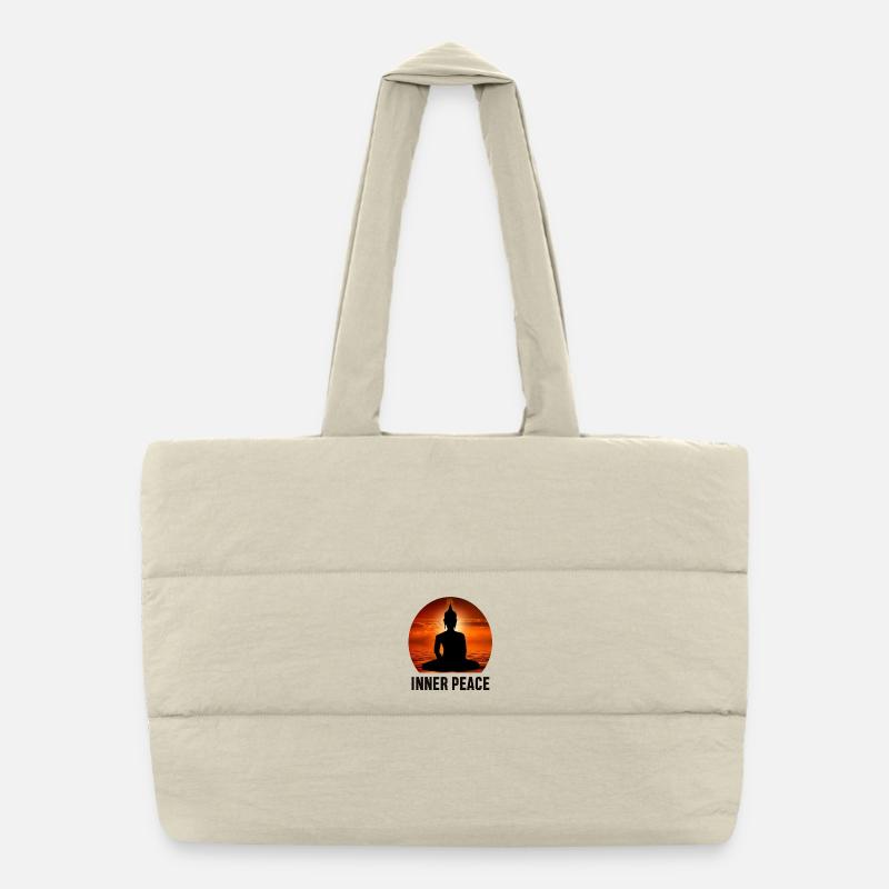 Paix intérieure Sac shopping matelassé