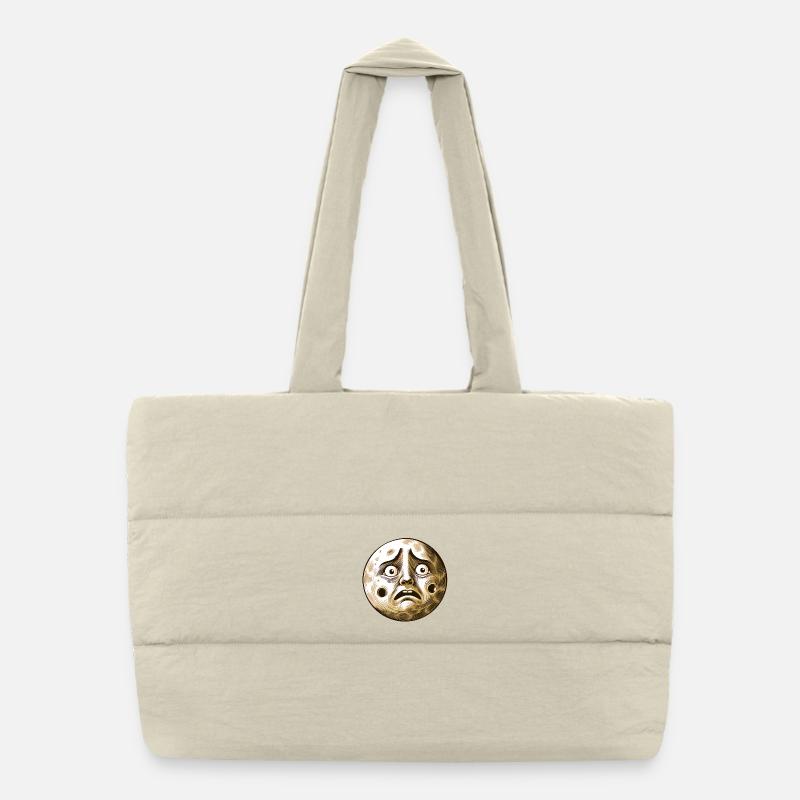 Skittish Moon Puffer Shopping Bag