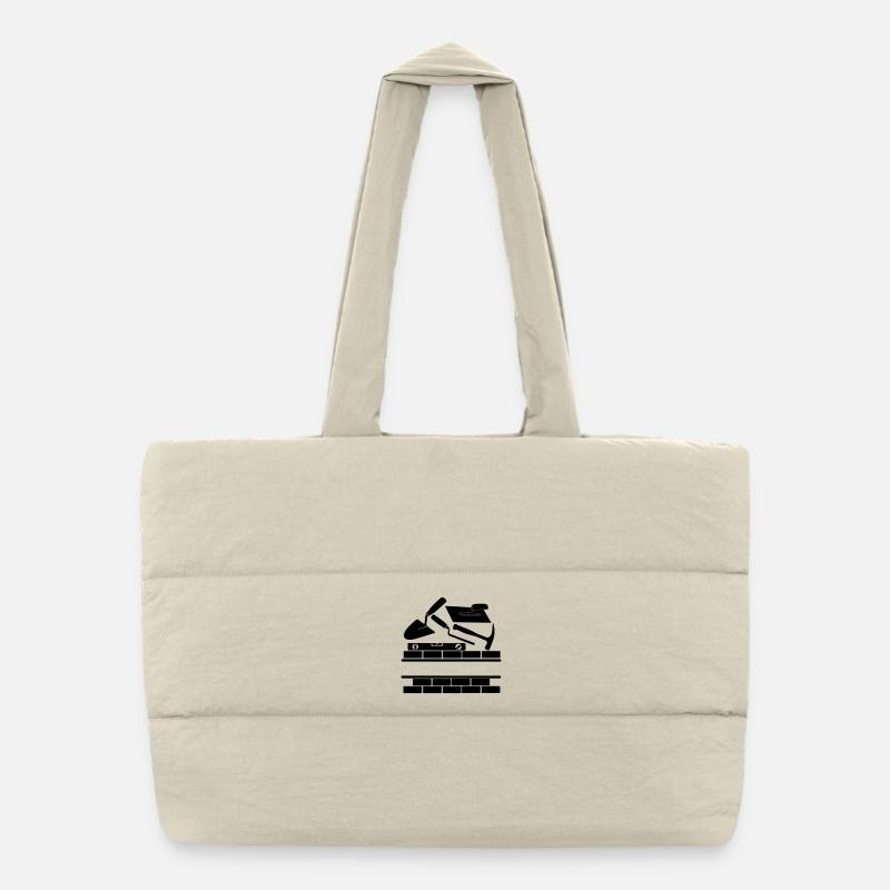 Freimaurer-Logo Puffer-Einkaufstasche