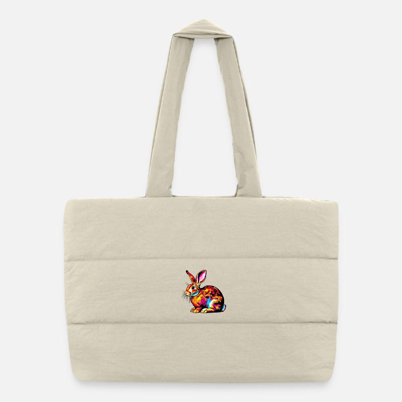 Rabbit Puffer Shopping Bag