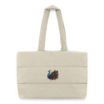 Peacock - Puffer Shopping Bag - natural - Front