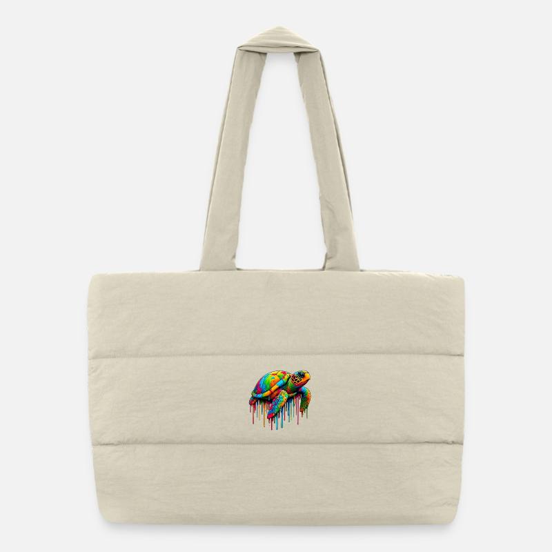 Turtle Puffer Shopping Bag
