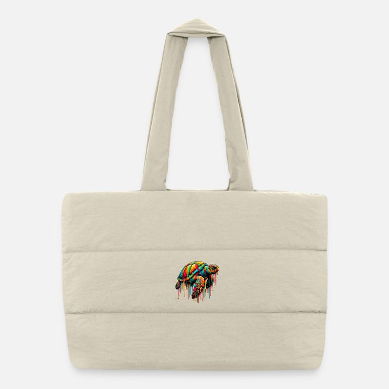Turtle Puffer Shopping Bag