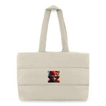 Red-haired aviator - Puffer Shopping Bag - natural - Front