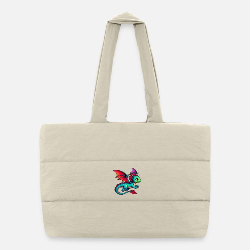 Dragon Puffer Shopping Bag
