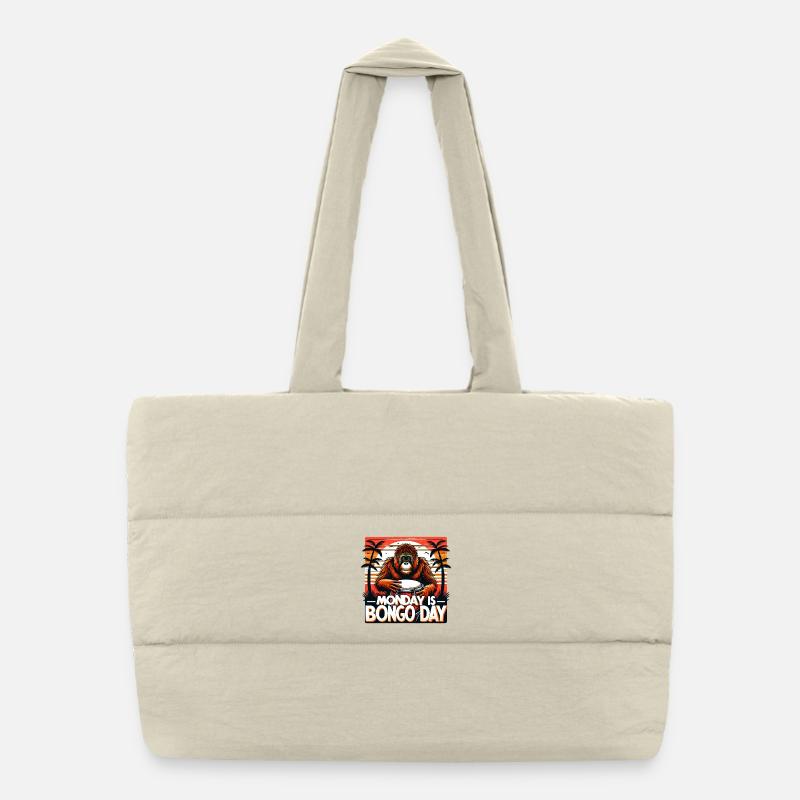 Bongo Trommler Puffer-Einkaufstasche