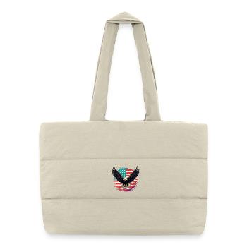 Pygargue à tête blanche - Sac shopping matelassé - blanc naturel - Devant