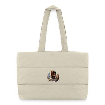 Bears Mountaineers / Hiking Bear - Puffer Shopping Bag - natural - Front