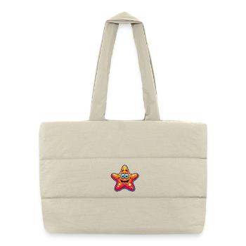 Étoile de mer - Sac shopping matelassé - blanc naturel - Devant