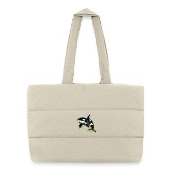 Killer whale - Puffer Shopping Bag - natural - Front