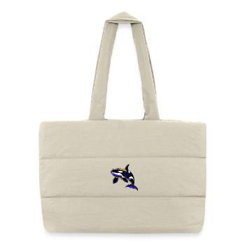 Killer whale - Puffer Shopping Bag - natural - Front