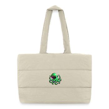 Octopus - Puffer Shopping Bag - natural - Front