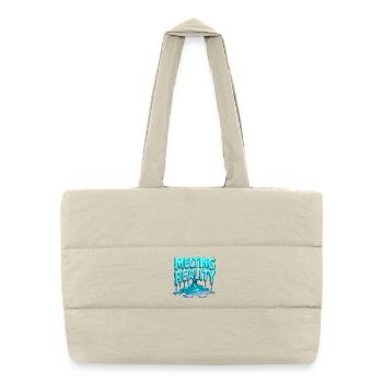 Melting Reality - Puffer Shopping Bag - natural - Front