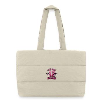 Je peux sentir 12 épisodes, amateur d'anime drôle - Sac shopping matelassé - blanc naturel - Devant