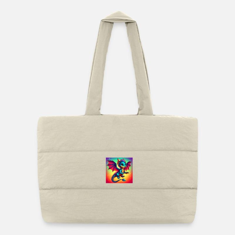 dragon Puffer Shopping Bag