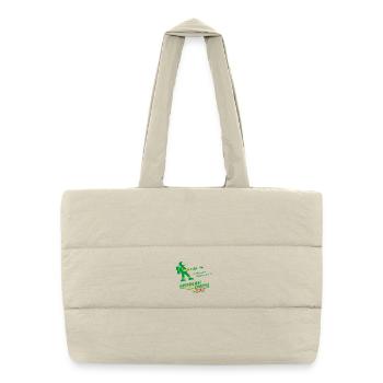 Envahisseurs de la Terre 2081 GUERRIER VERT - Sac shopping matelassé - blanc naturel - Devant