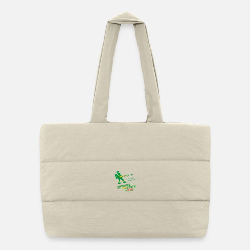 Envahisseurs de la Terre 2081 GUERRIER VERT Sac shopping matelassé