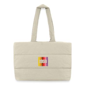 Year 1959 - Puffer Shopping Bag - natural - Front
