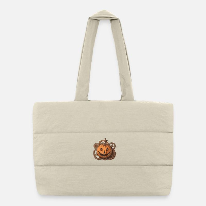 Citrouille Steampunk Mécanique Gear Sac shopping matelassé