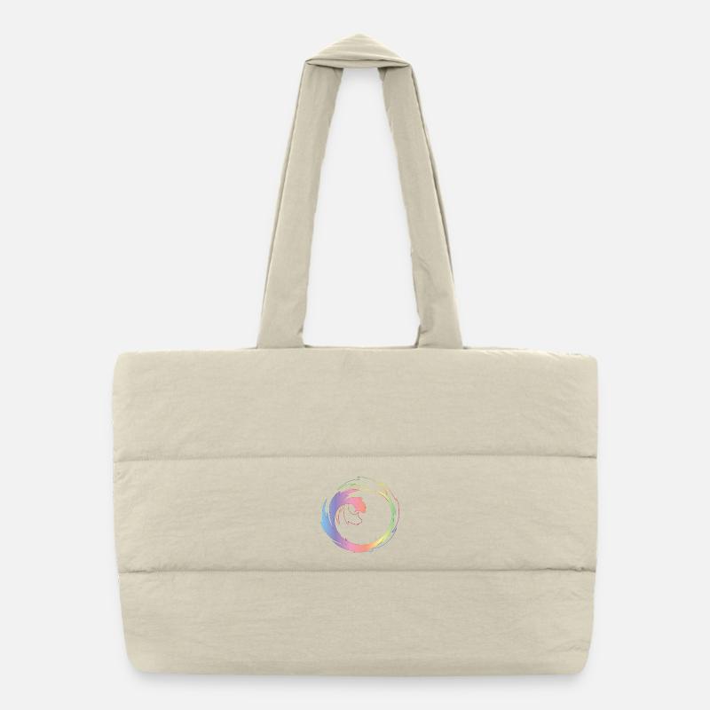 Roue chromatique créative comme cadre de design dynamique Sac shopping matelassé