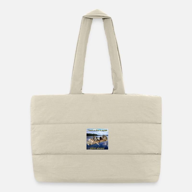 Waschbären-Flussrettungsboot Puffer-Einkaufstasche