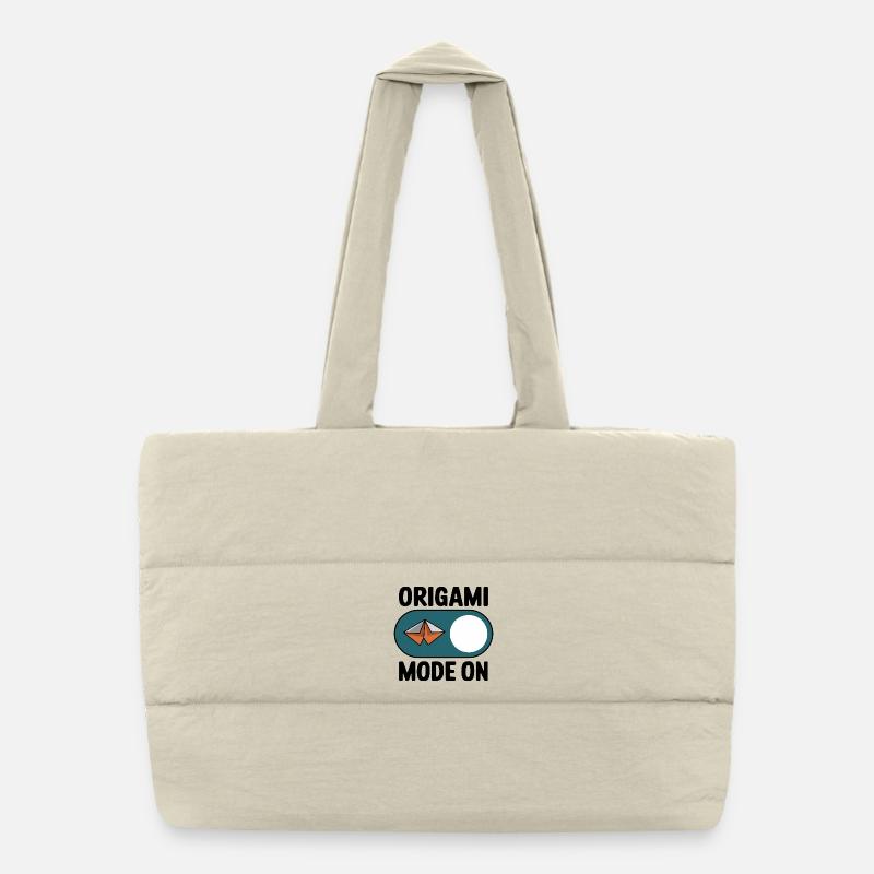 Mode en origami sur papier Passe-temps de pliage pour Sac shopping matelassé